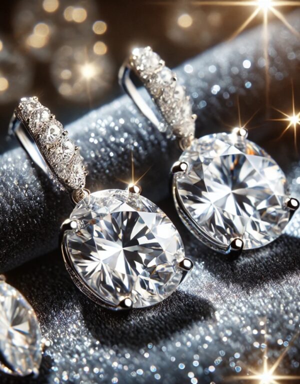 CZ Diamond Drop Earrings ✨