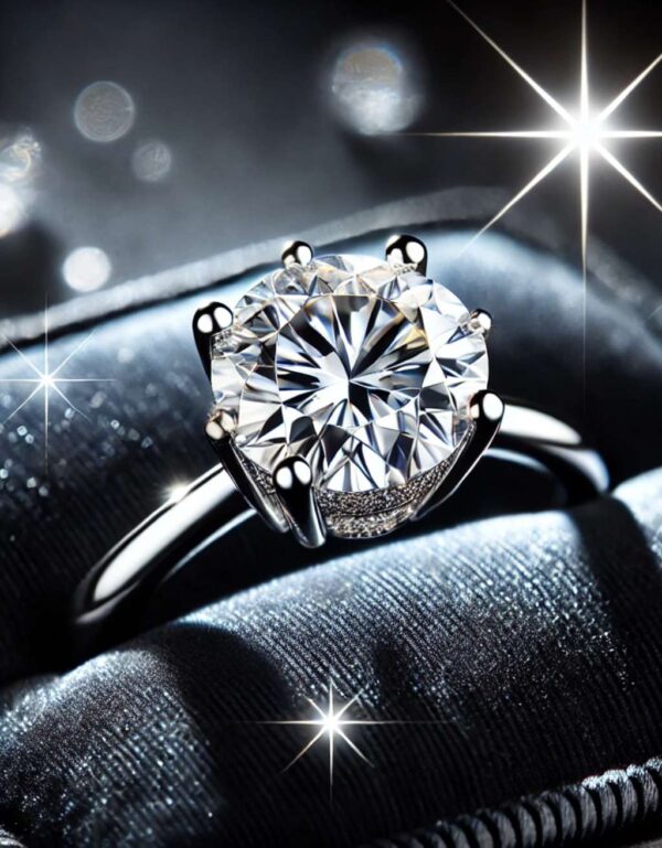 CZ Diamond Solitaire Ring