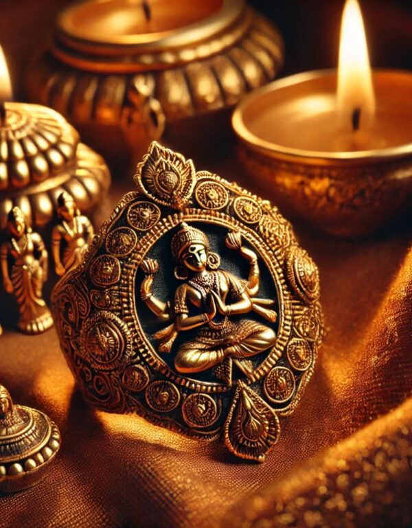 Antique Gold-Plated Temple Ring